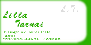 lilla tarnai business card